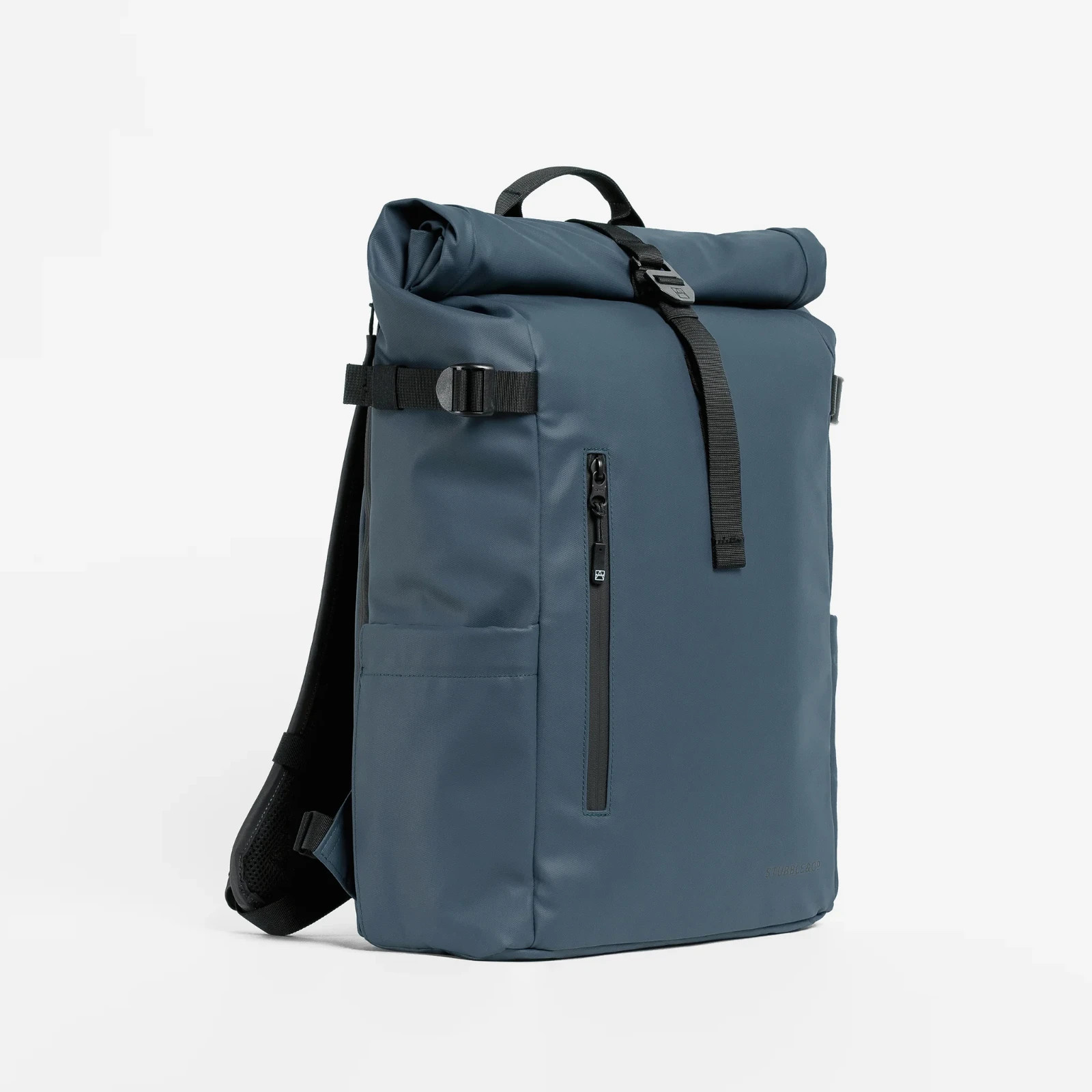 Stubble & Co The Roll Top Backpack Blue RTM3