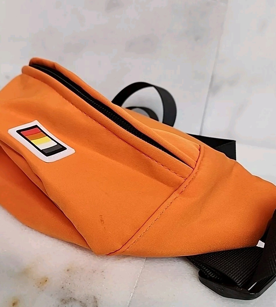 Crossbody- Fanny Pack- Waist Bag. Adjustable Strap. Orange