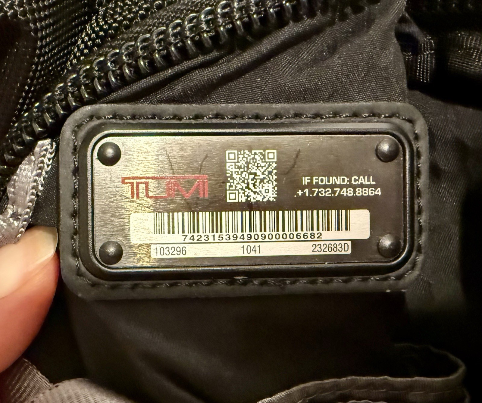 TUMI Alpha Black Backpack Medium Zip/Buckle Pockets Hot Stamped STEPH