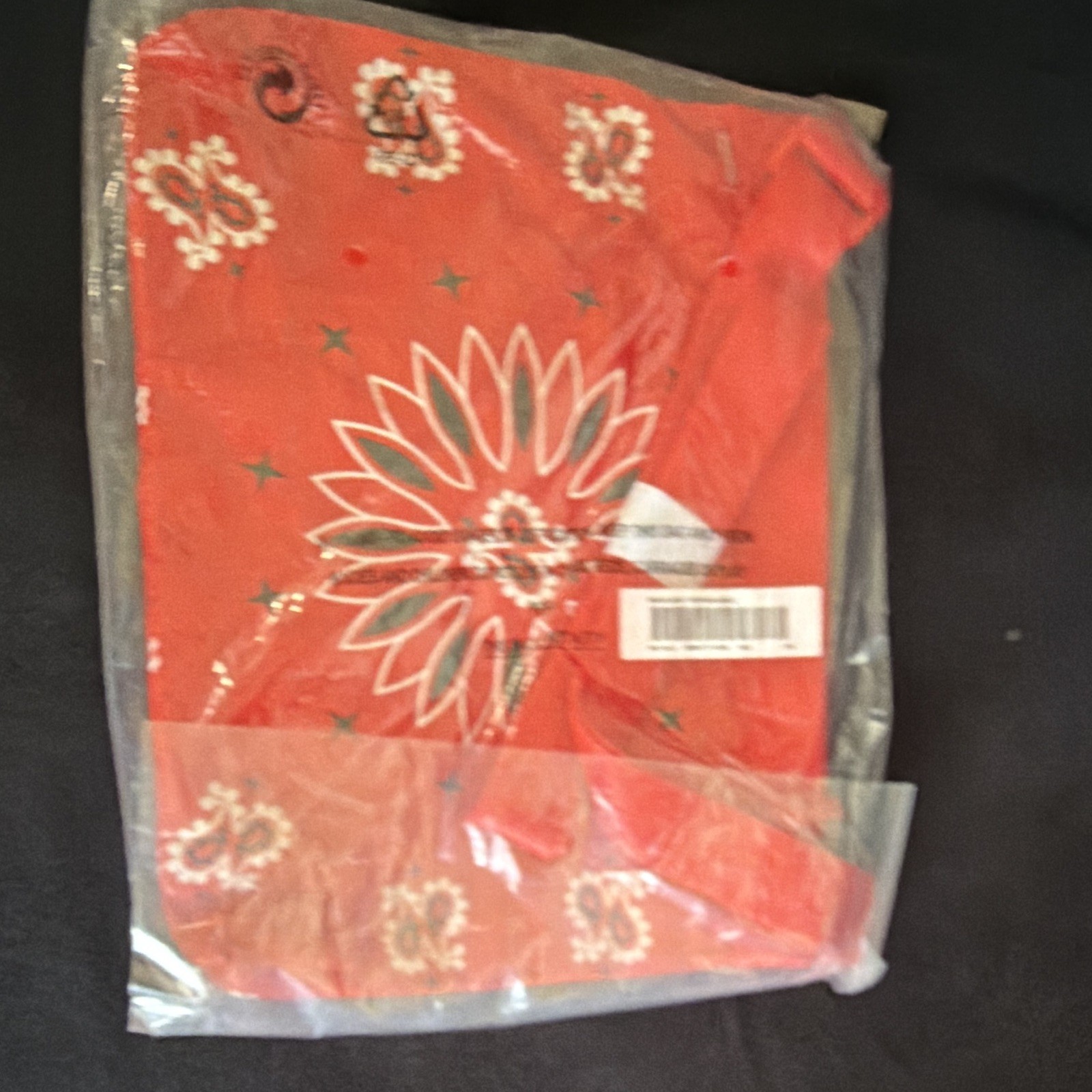 SUPREME BANDANA TARP SIDE BAG RED OS SS21 WEEK 8, AUTHENTIC