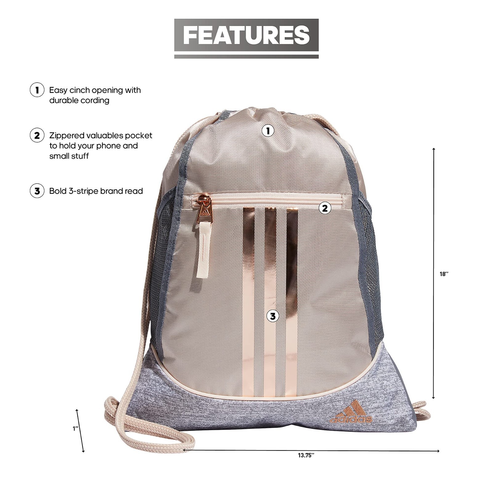 NEW adidas Sackpack Drawstring Bag Choose Color
