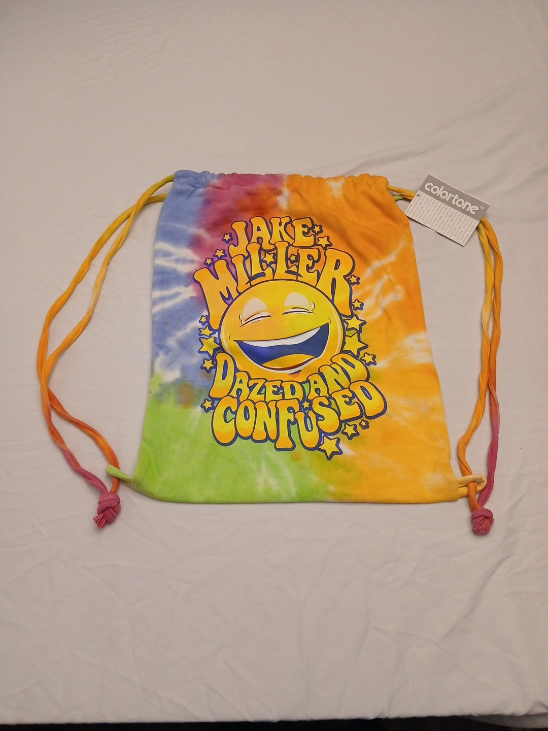 Jake Miller Dazed And Confused Tie-Dye Drawstring Backpack (cinch sack)