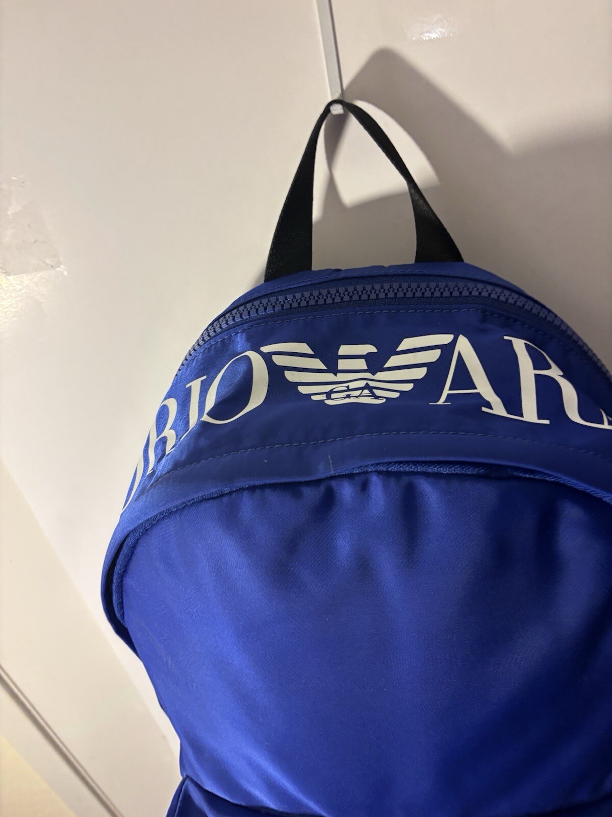 NWT $416 emporio armani backpack Polyurethane Leather