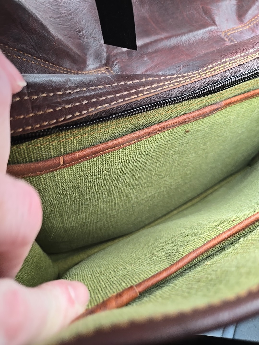 Leather Briefcase Laptop Messenger bag best computer satchel Bag 17 1/2″ 14″