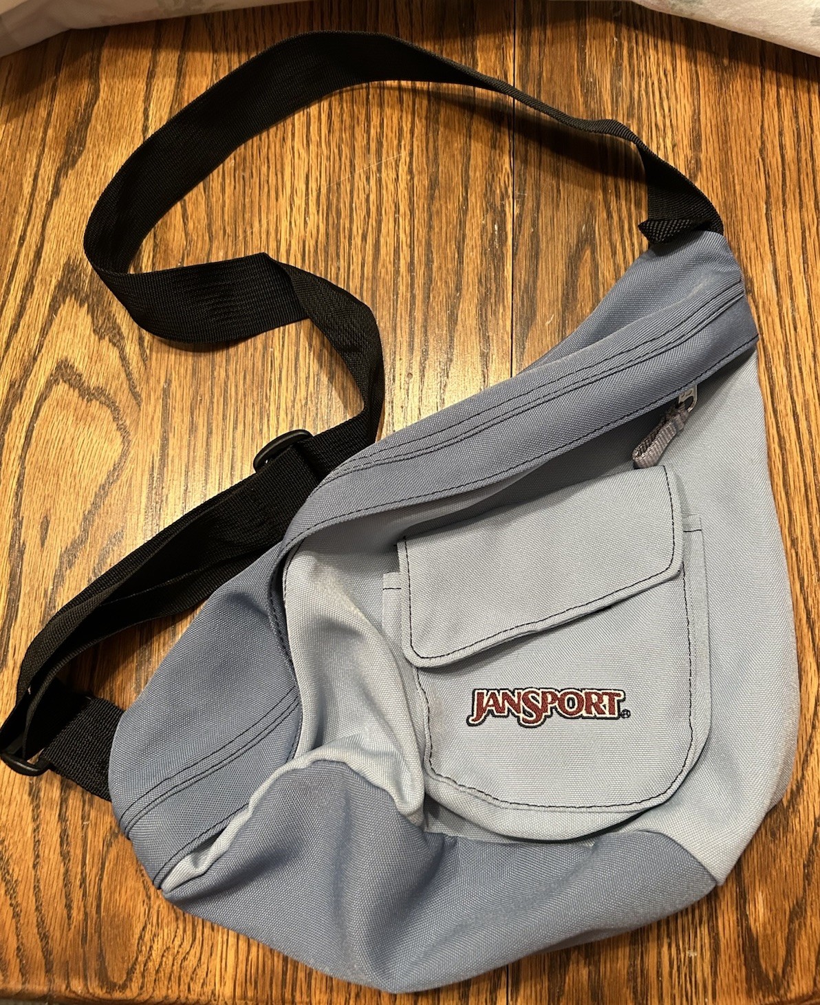 Vintage Y2K JanSport Single Strap Sling Mini Backpack 2-Tone Blue
