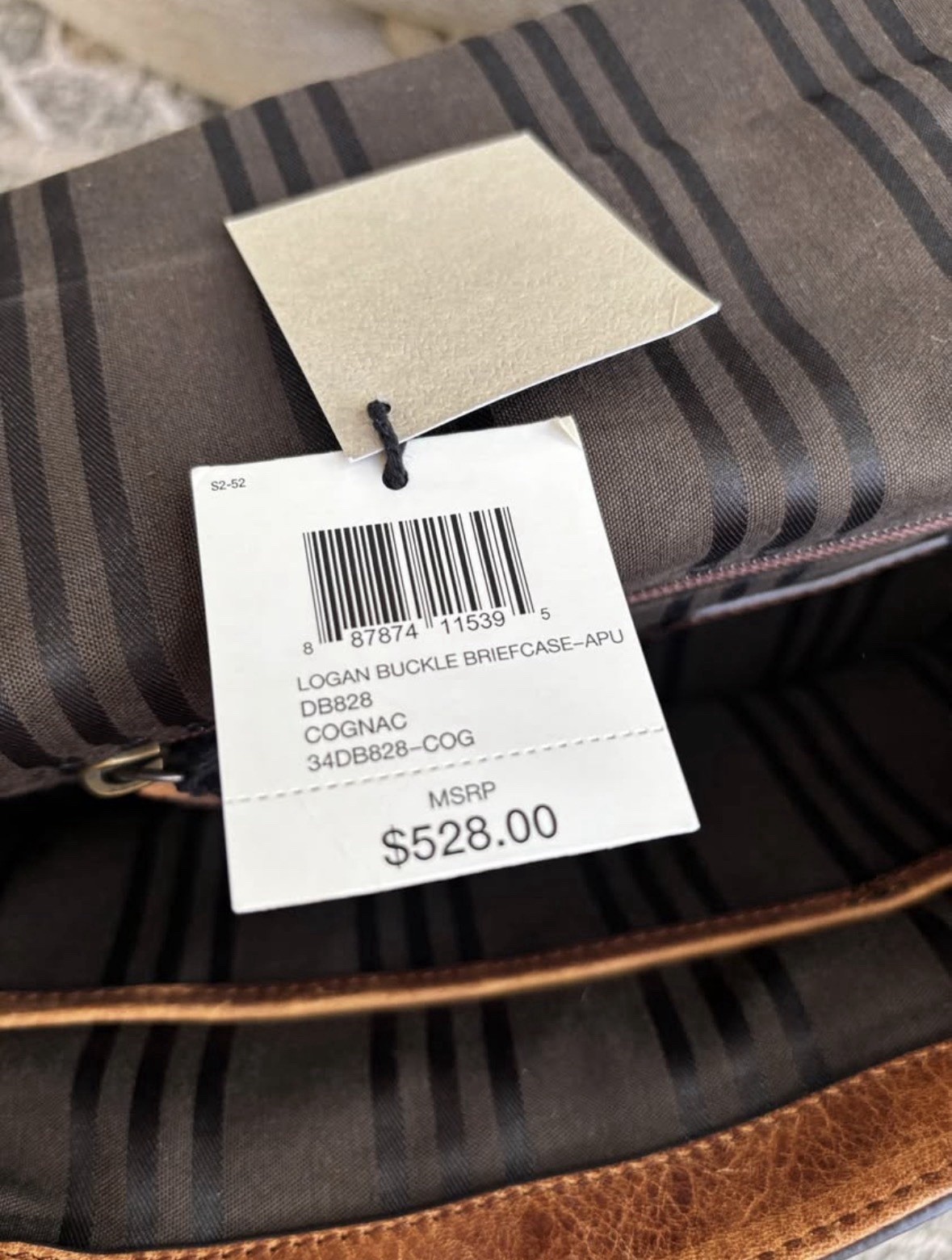 FRYE Logan Buckle Briefcase Messenger Bag-NWT MSRP $528