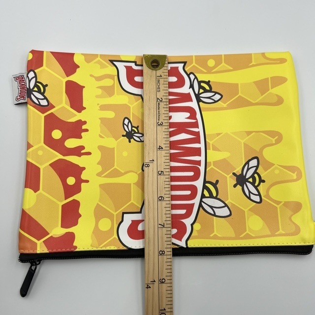 Backwoods Yellow Honeycomb Bees Clutch Pouch Bag for Travel and Accessories