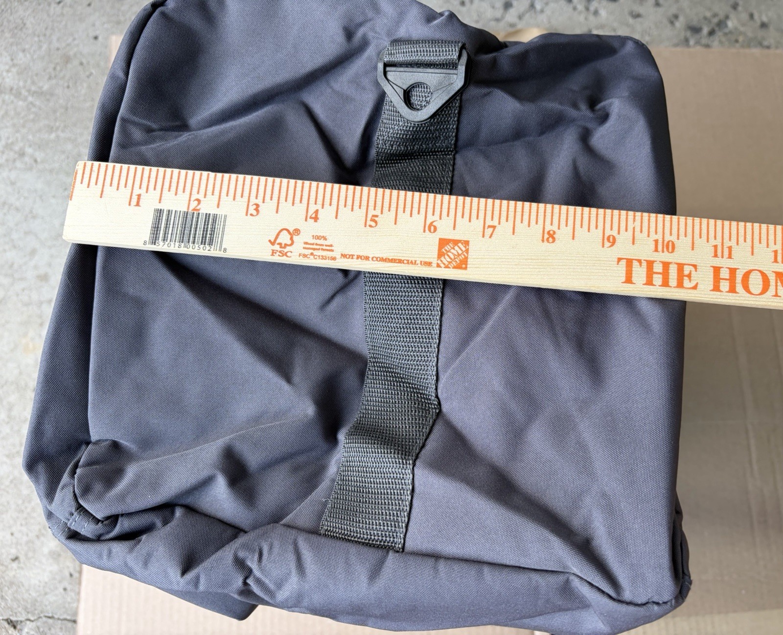Hugo BOSS Mens Gray Travel Gym Weekender Duffle Bag 20″ Orange LOGO