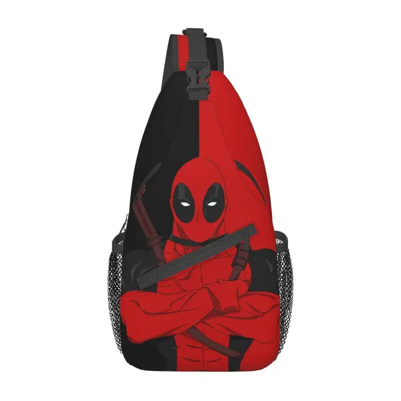 Casual Deadpool&MEN Sling Crossbody Backpack Men Shoulder Chest Bags Traveling