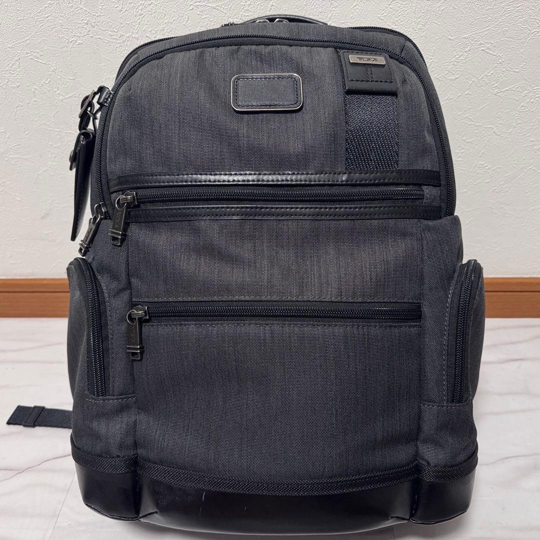 TUMI Alpha Bravo Knox Business Backpack Gray A4 PC Commute