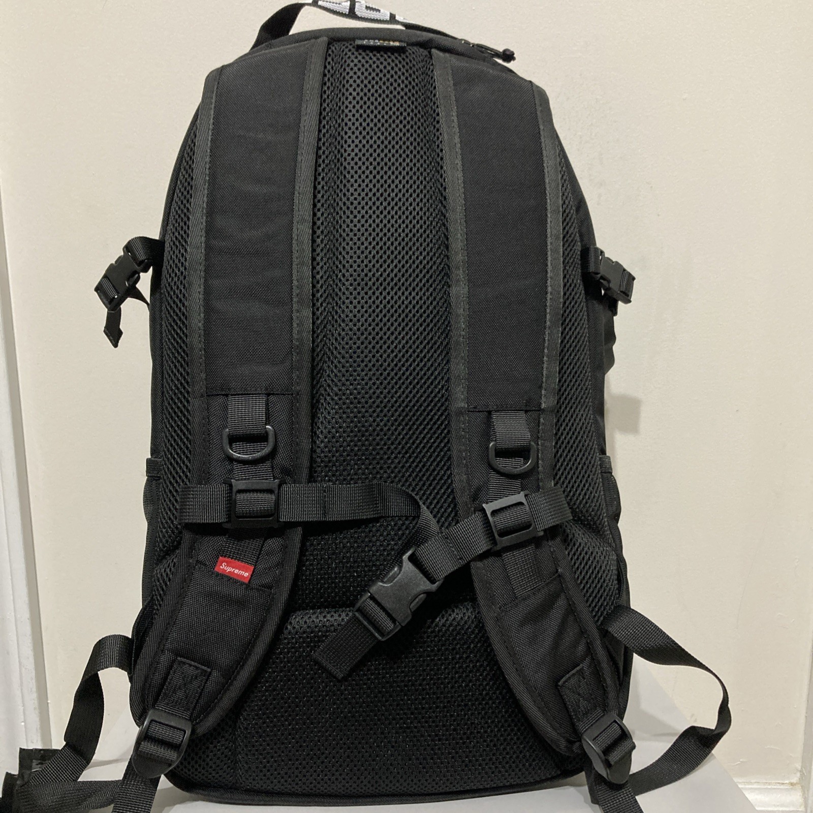 Supreme Cordura SS18 Ripstop Nylon Backpack Black – 100% Authentic