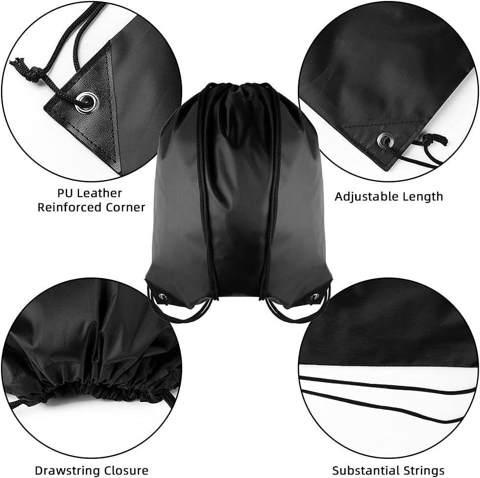 Drawstring Backpack Bulk, 100 Pcs Draw String Bags Cinch Bag Drawstring Gym Bag