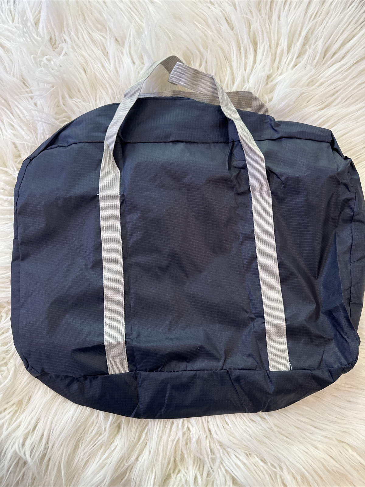 Wind Blows River Flows-Foldable Travel Bag – Black New – Hangs On Luggage