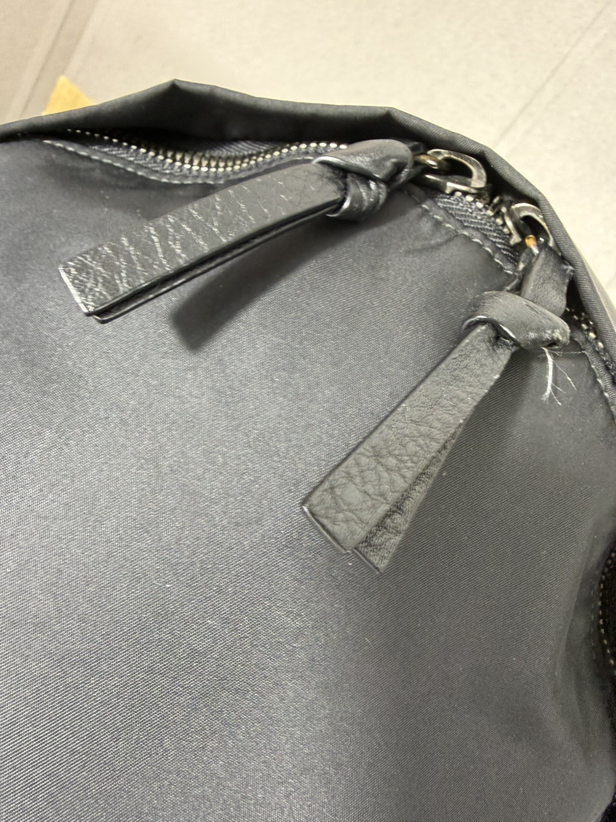 Givenchy Star Studded Nylon Backpack Black Leather Trim Japan Archive Rare