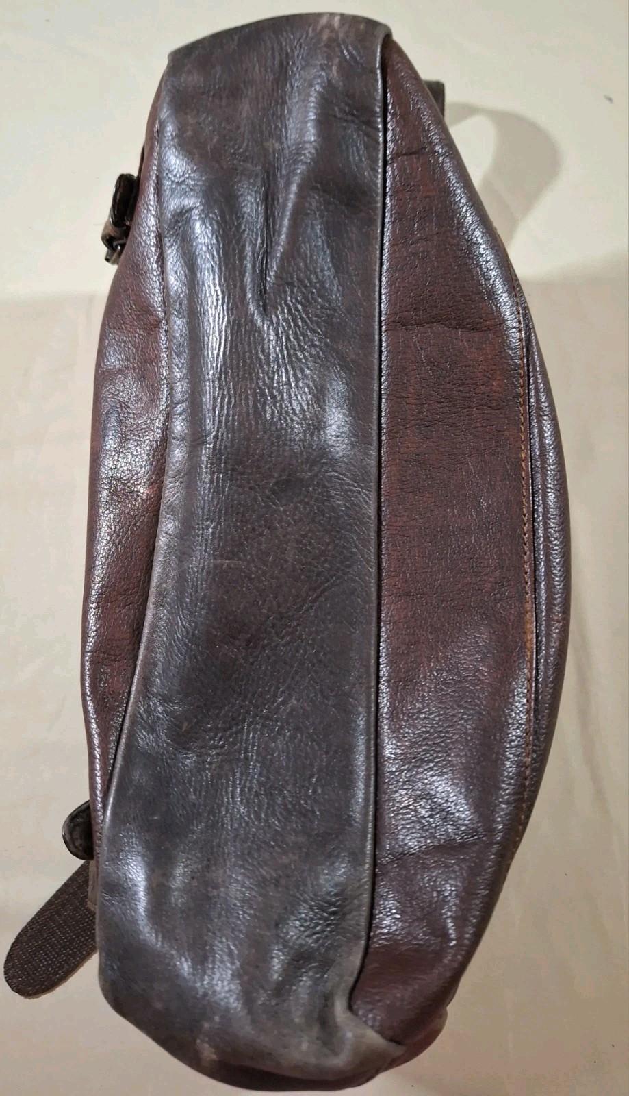 Aldo Brown Genuine Leather Messenger Bag Distressed Satchel Laptop 16.5″W * 13″L
