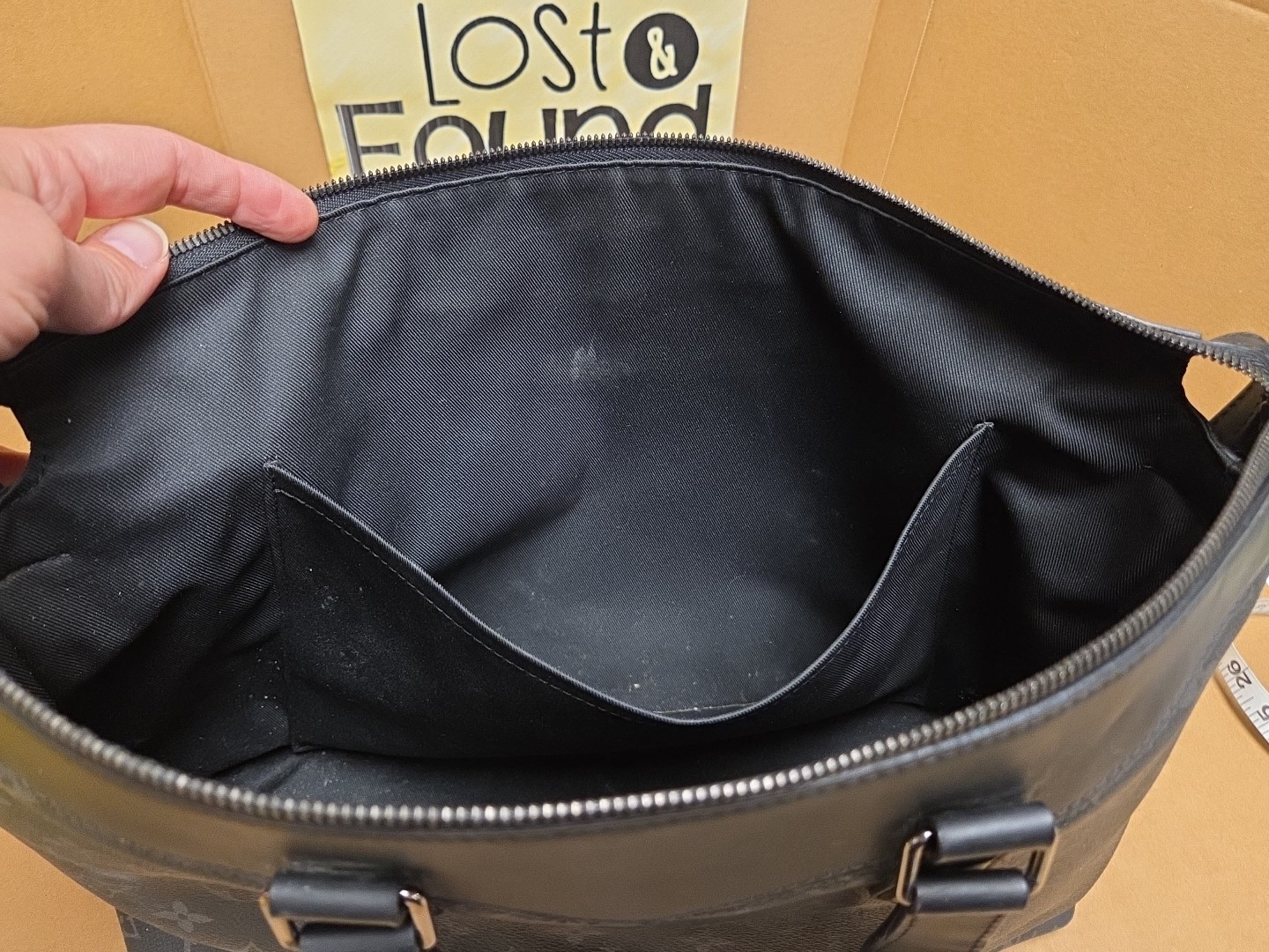 Louis Vuitton Monogram Eclipse Explorer Briefcase Black & Grey Monogram NO STRAP