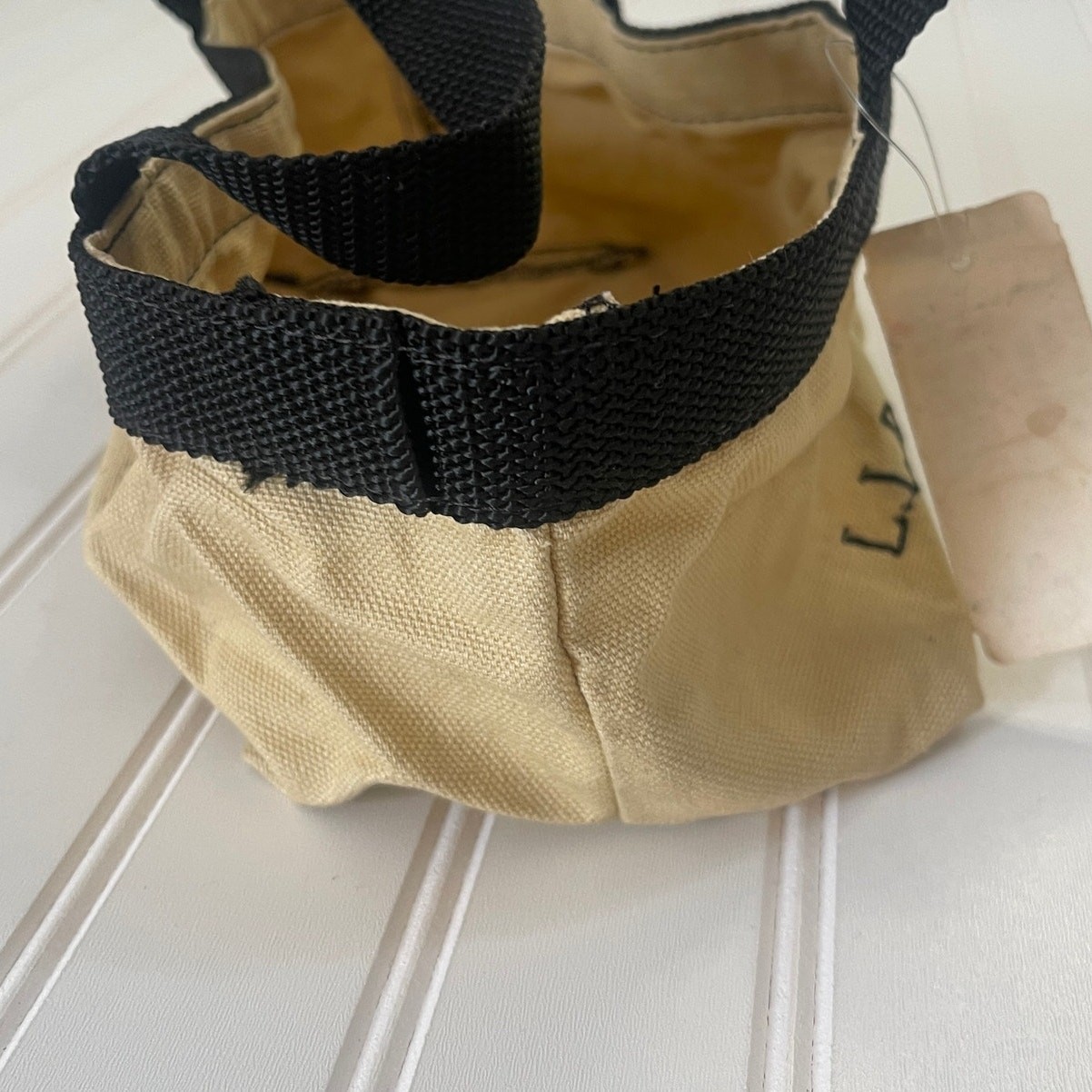 NWT Vintage LL Bean Four Box Shot Shell Bag Canvas Mini Tote RARE