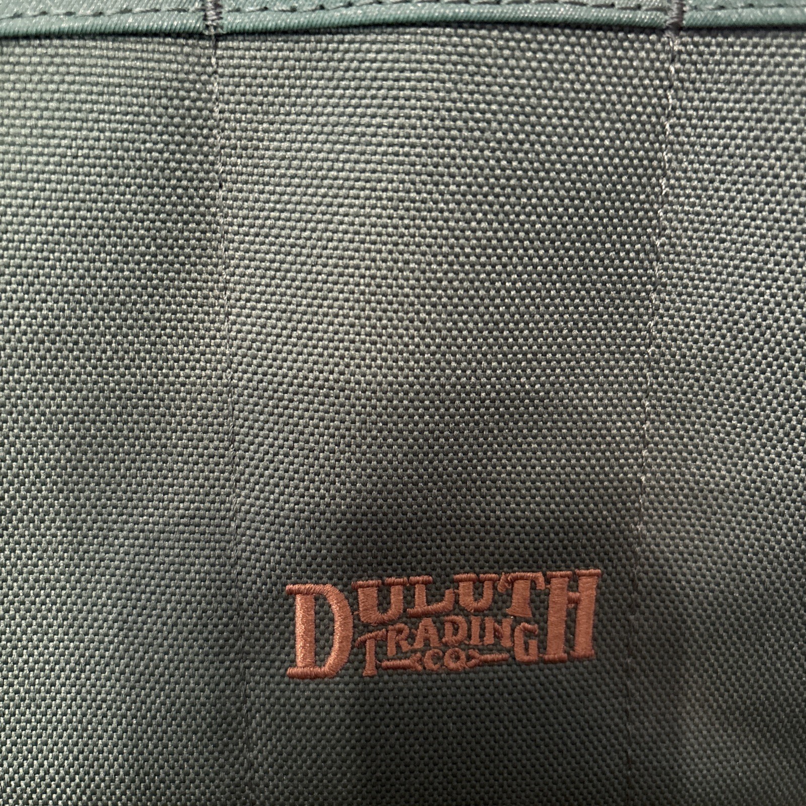 Duluth Trading Co Green Tool Tote Bag Double Handles Multi-Pocket Open Top