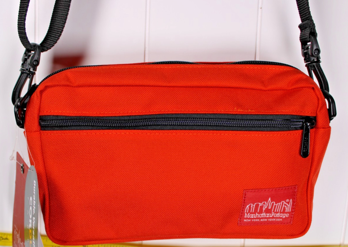 MANHATTAN PORTAGE Jogger (L) sling bag Cordura fabric- ORANGE Retail $45
