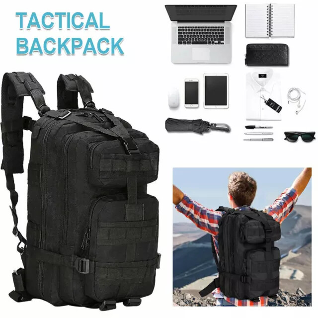 Military Tactical Backpack Daypack Bug Out Bag for Hiking Camping School Travel