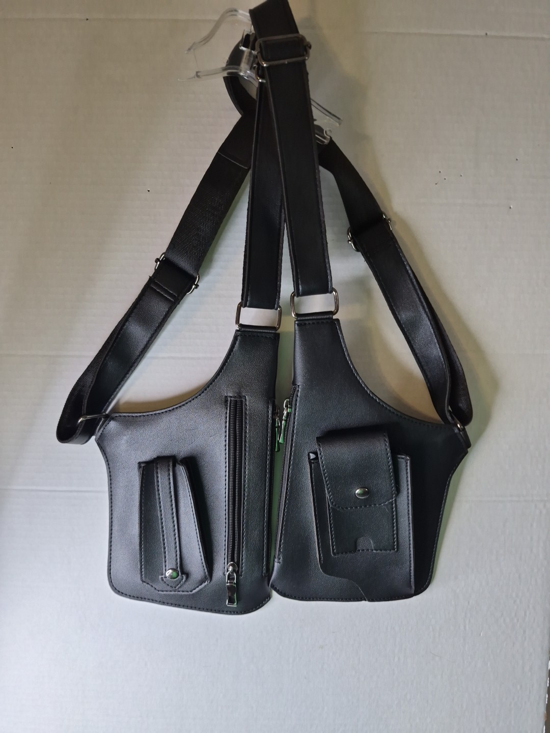 New Adjustable Anti-Theft Underarm Shoulder Bag PU Leather Wallet Holster Bag