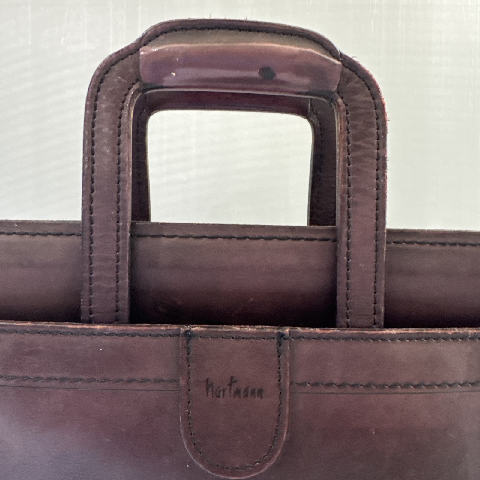 Hartmann Leather Folio, Briefcase, Handles. 16.5″ X 11″