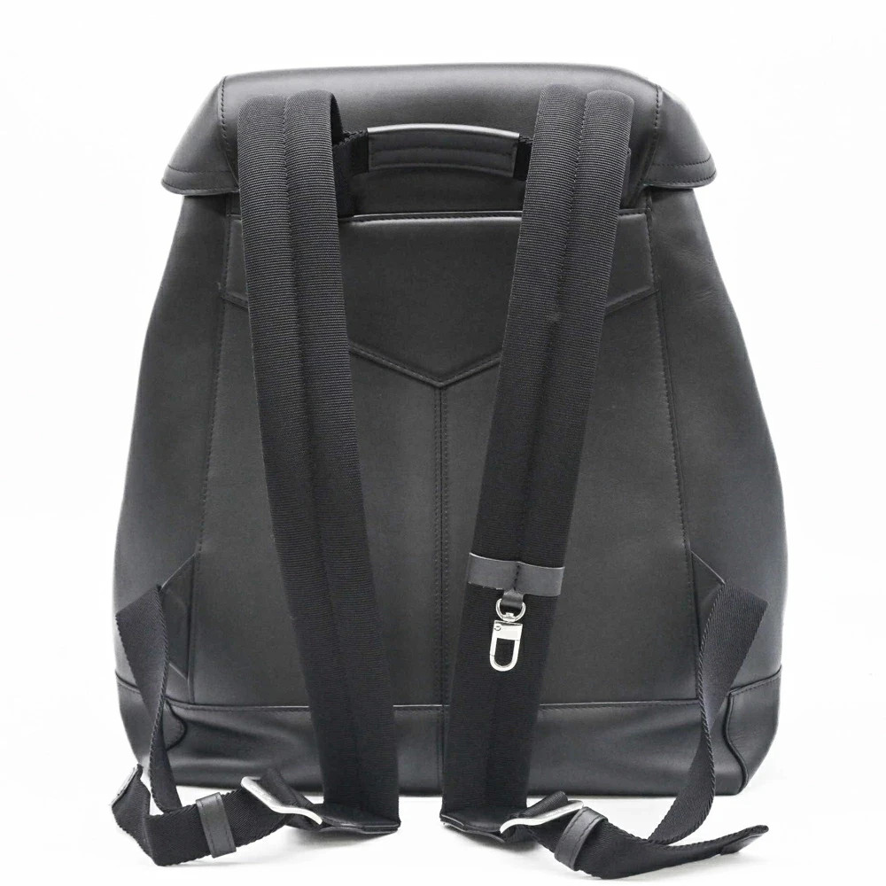 Montblanc Backpack Business Bag Leather Black 38x34x16cm pre-owned