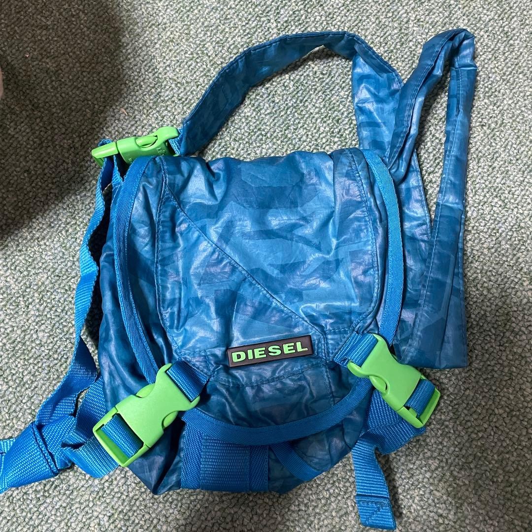 Diesel Men Blue Shoulder Bag Inner pocket Adjustable strap Luxury Stylish Casual