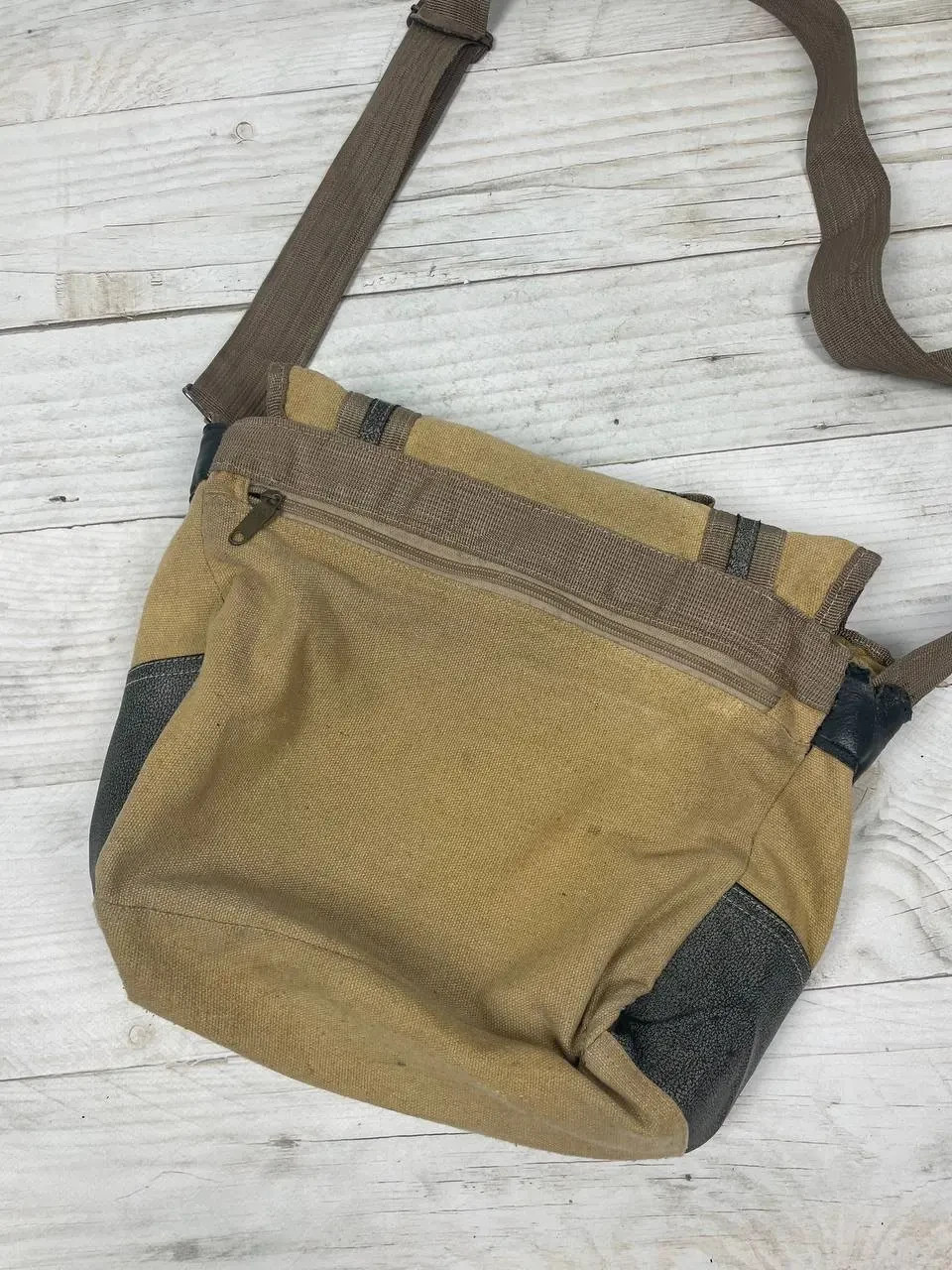 Vintage Diesel Shoulders Bag 90s Men Beige