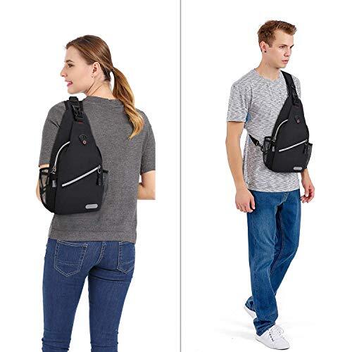 Mini Sling Backpack,Small Hiking Daypack Travel Outdoor Casual Sports Bag Black