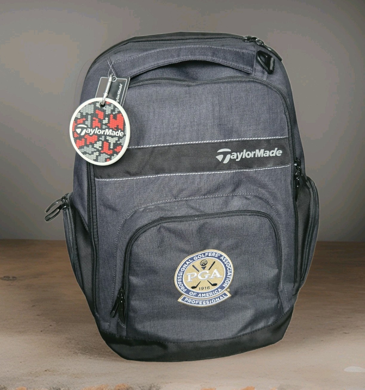 TaylorMade TM18 Staff Pro Performance Backpack / Laptop Slot Black Padded