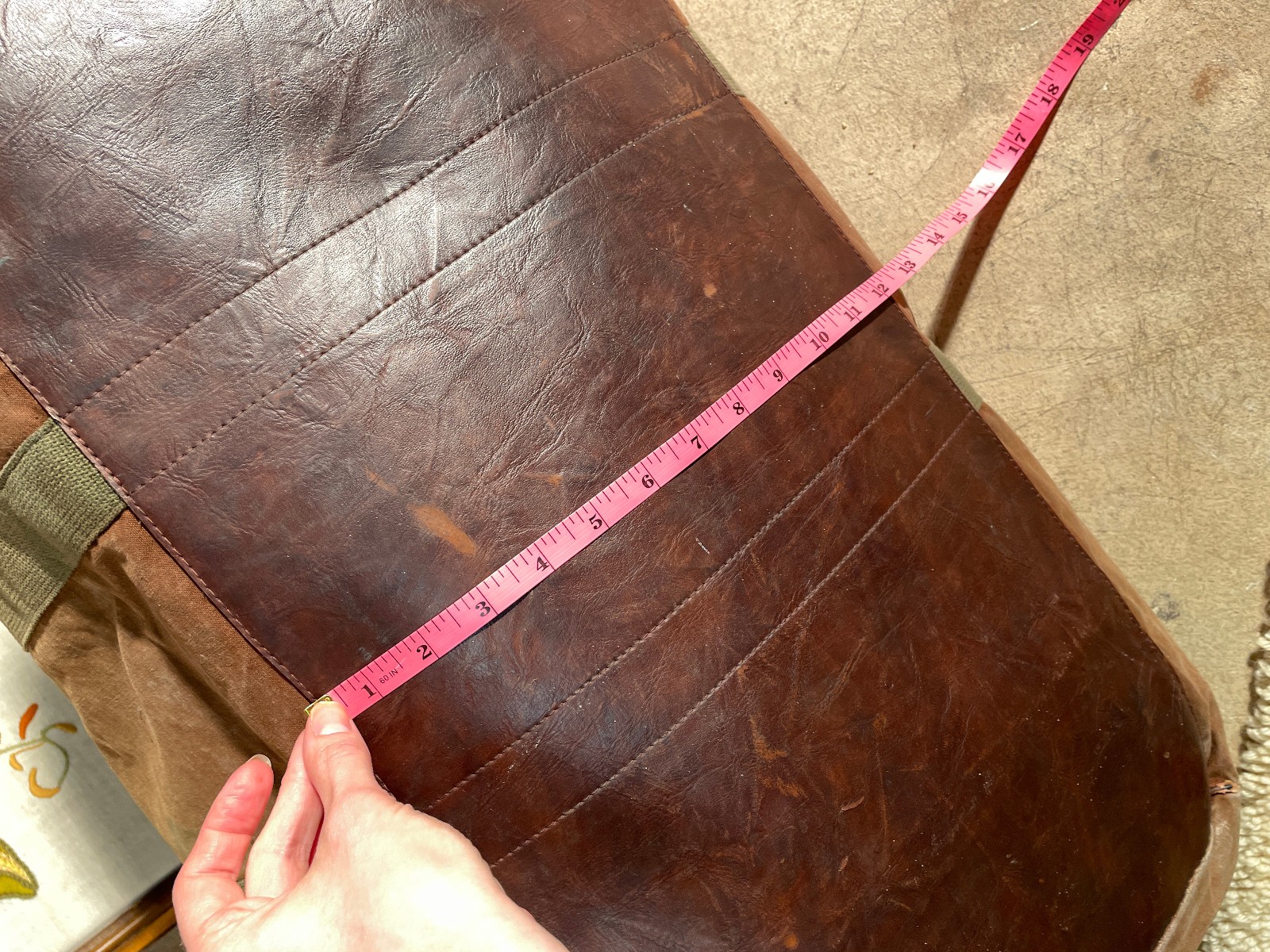Vintage 60s / 70s Extra Large LL Bean Duffel Weekend Bag 26″ Maine Talon Zip