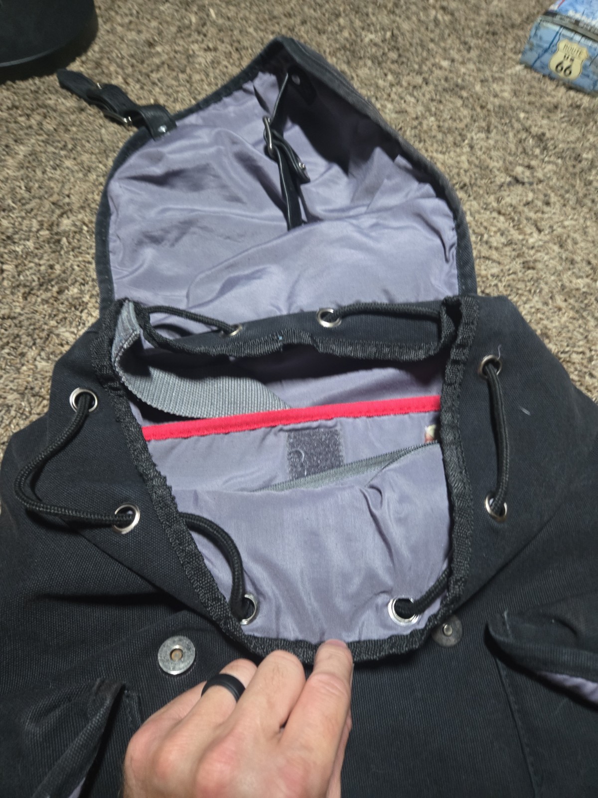 Levi’s Denim Backpack Black Rucksack Laptop Sleeve Travel Work School Bag