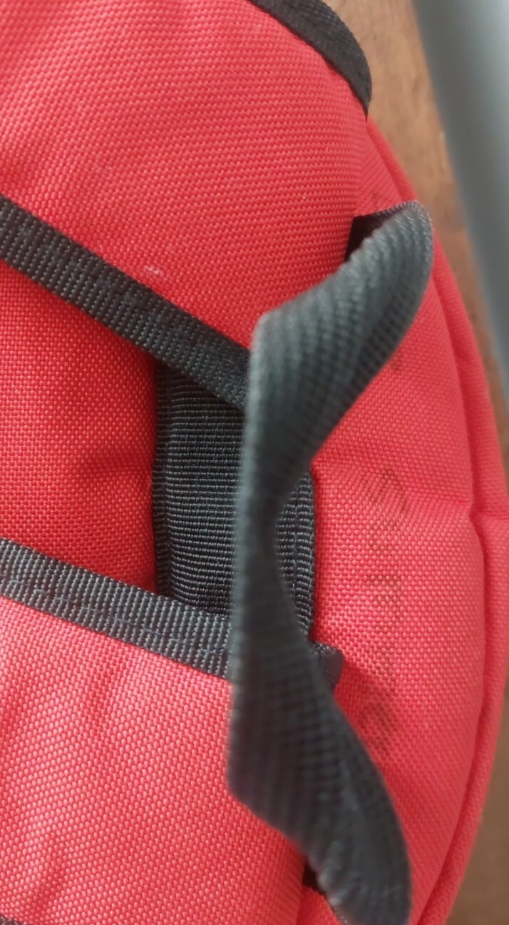 Adidas Backpack Black/Red Compartments Flaw See Description Sale