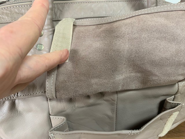 22″ X 10″ X 11″ Taupe Leather Duffle Carry-On Bag-Carroll Leather Goods-Vintage