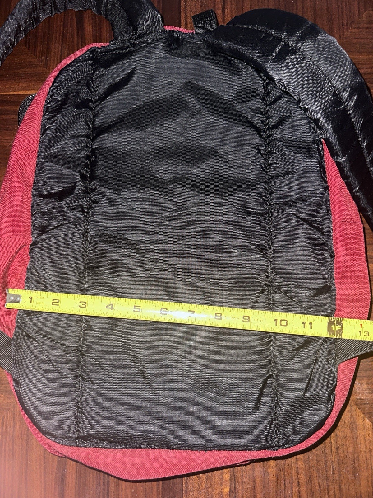 Vtg 90s Jansport Backpack Red Nylon Multiple Pockets School Book Bag