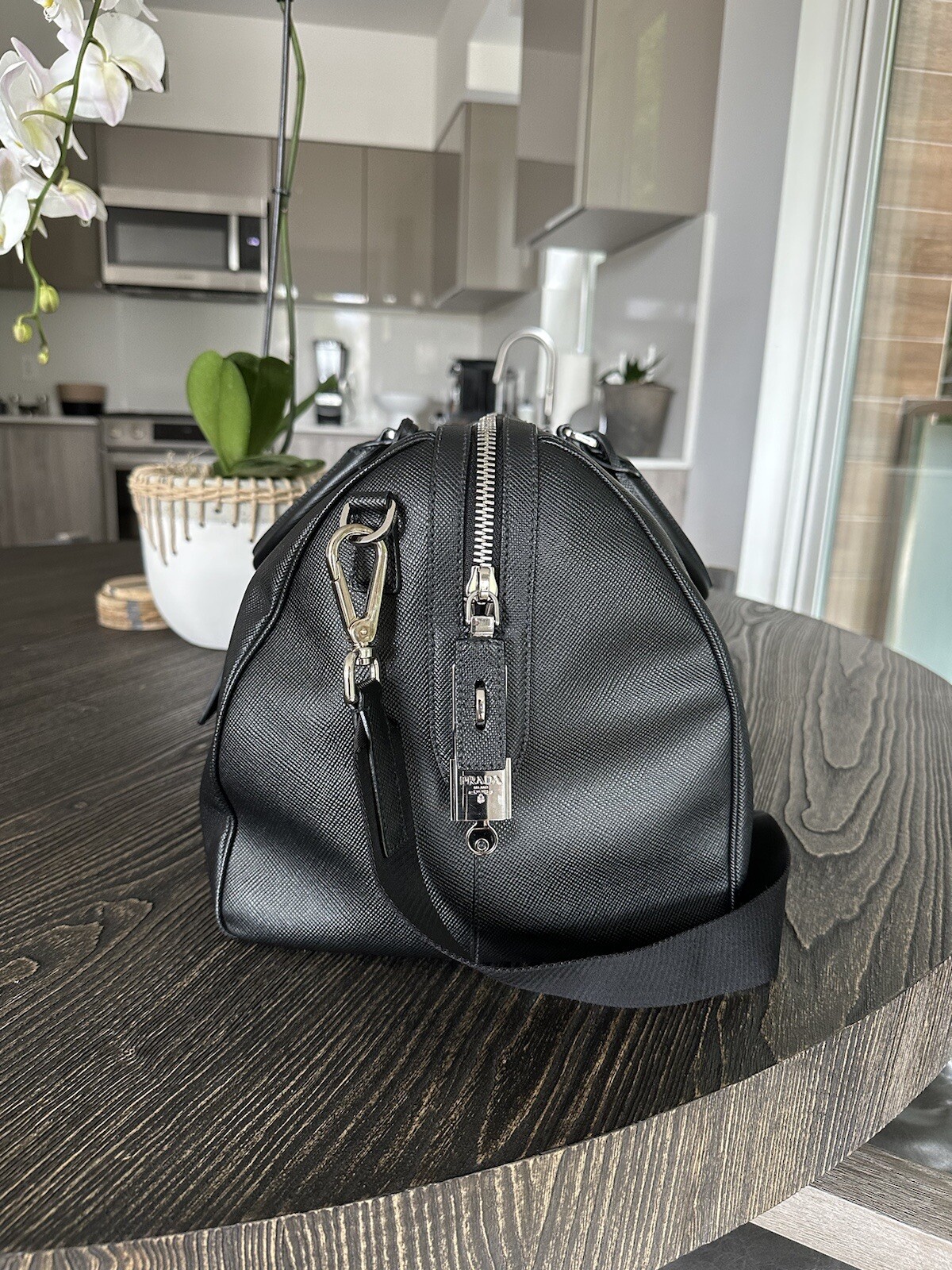 Prada Saffiano Leather Duffle Bag