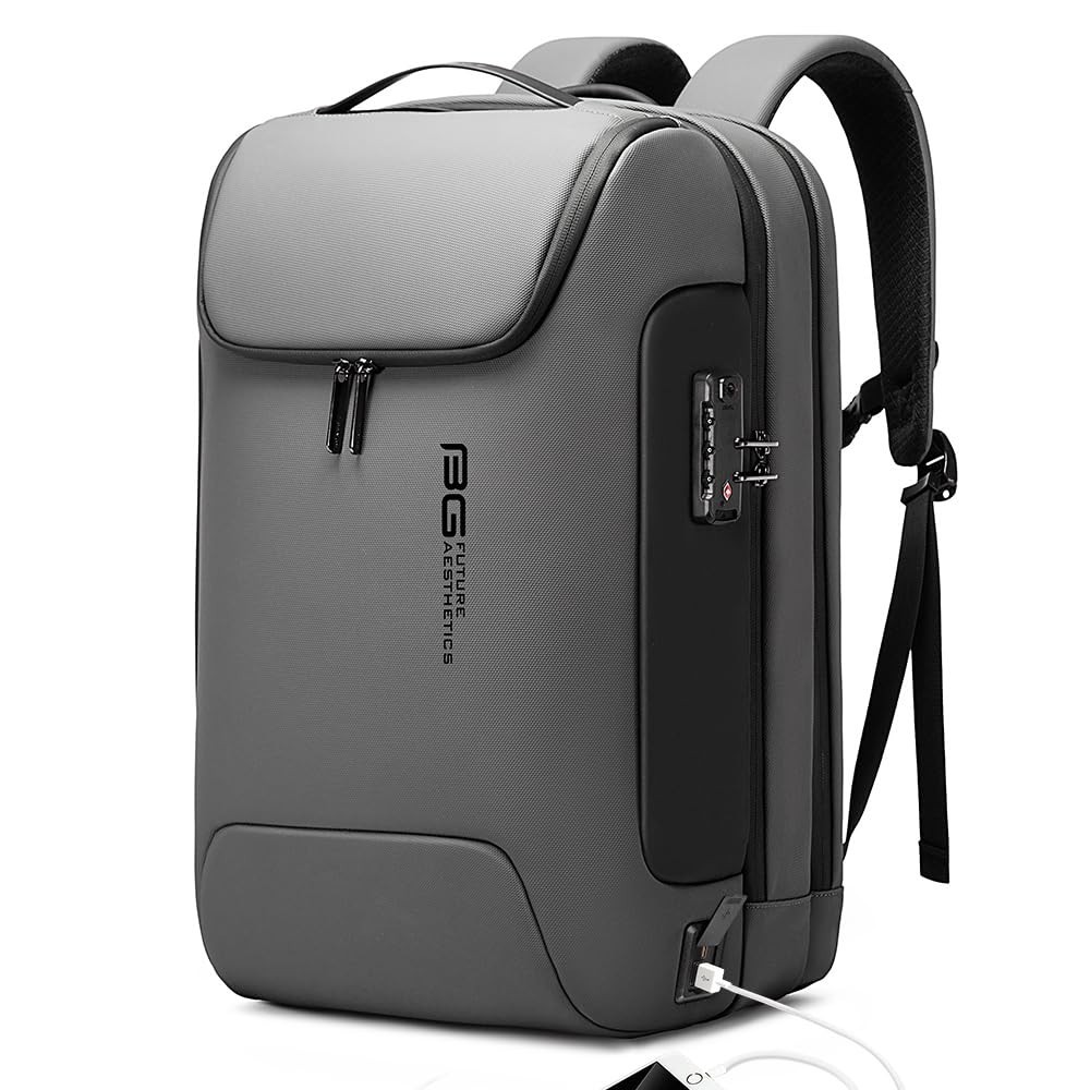 Anti-Theft Waterproof Backpack with TSA Lock, YKK Zipper, Fits 17.3″ Laptop