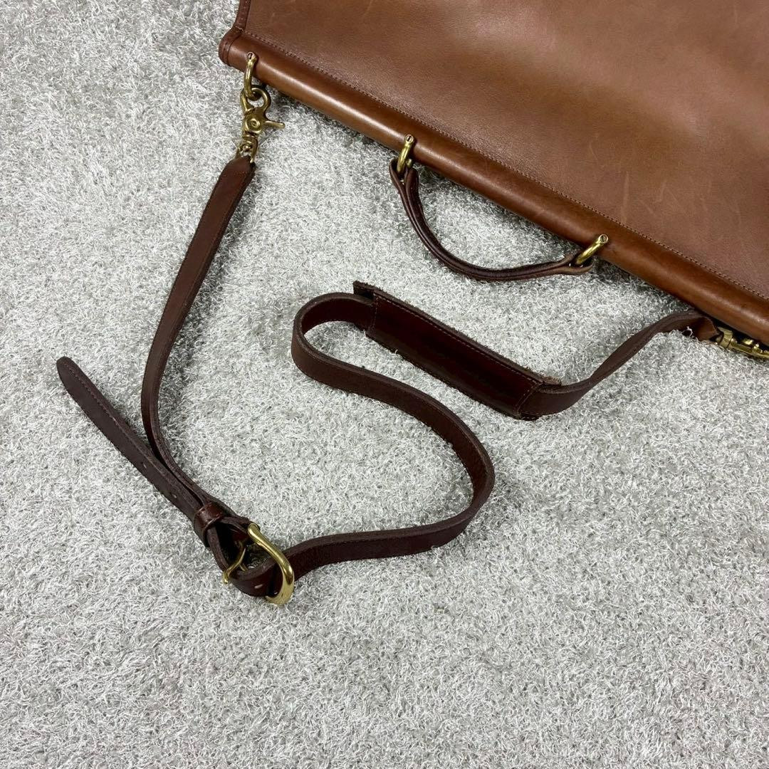 Vintage Coach Beekman Briefcase Shoulder Bag 5266 USA Brown Leather