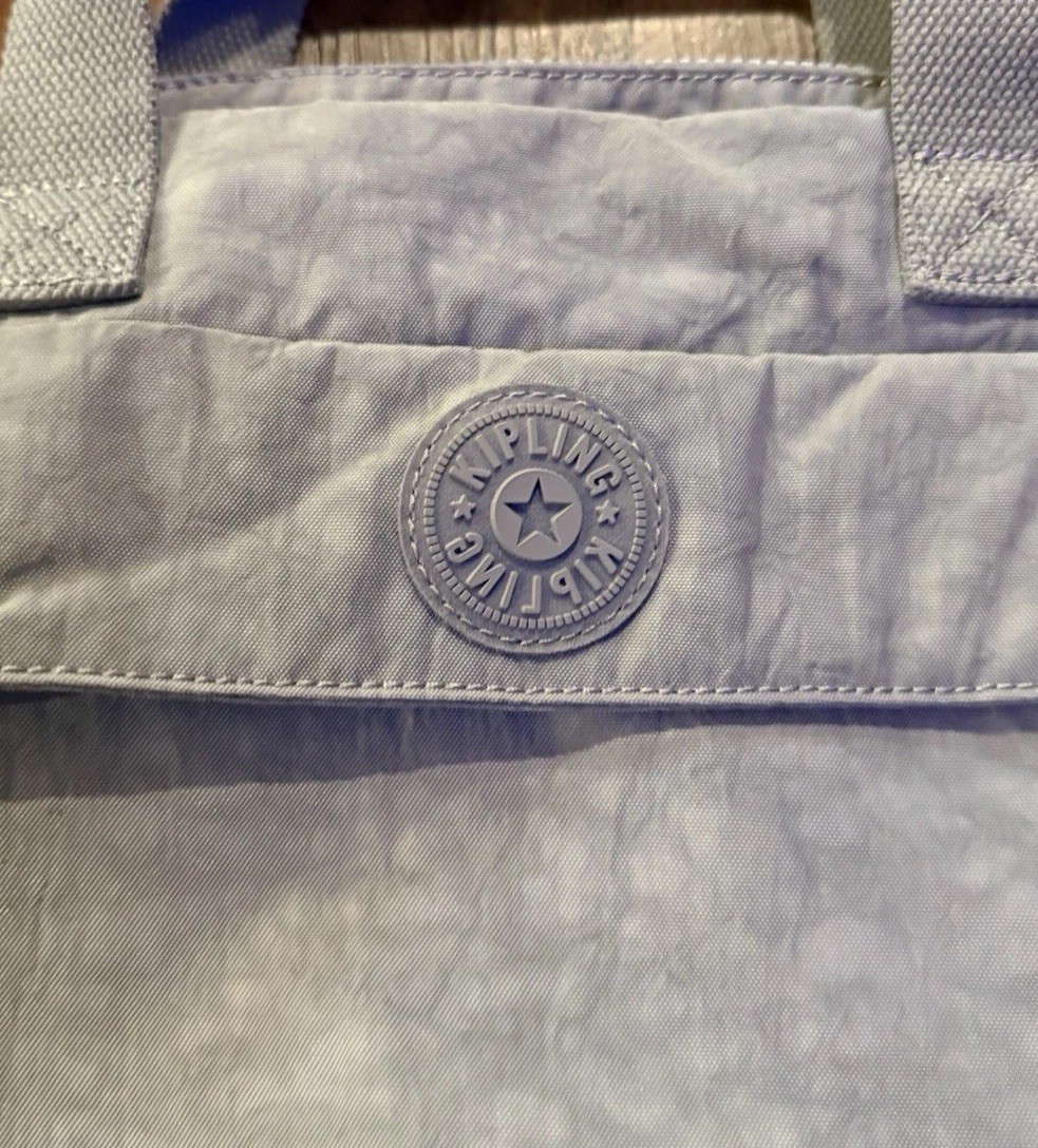 KIPLING Gray Nylon NOXOBO Padded Laptop Messenger Bag Digibag NWT