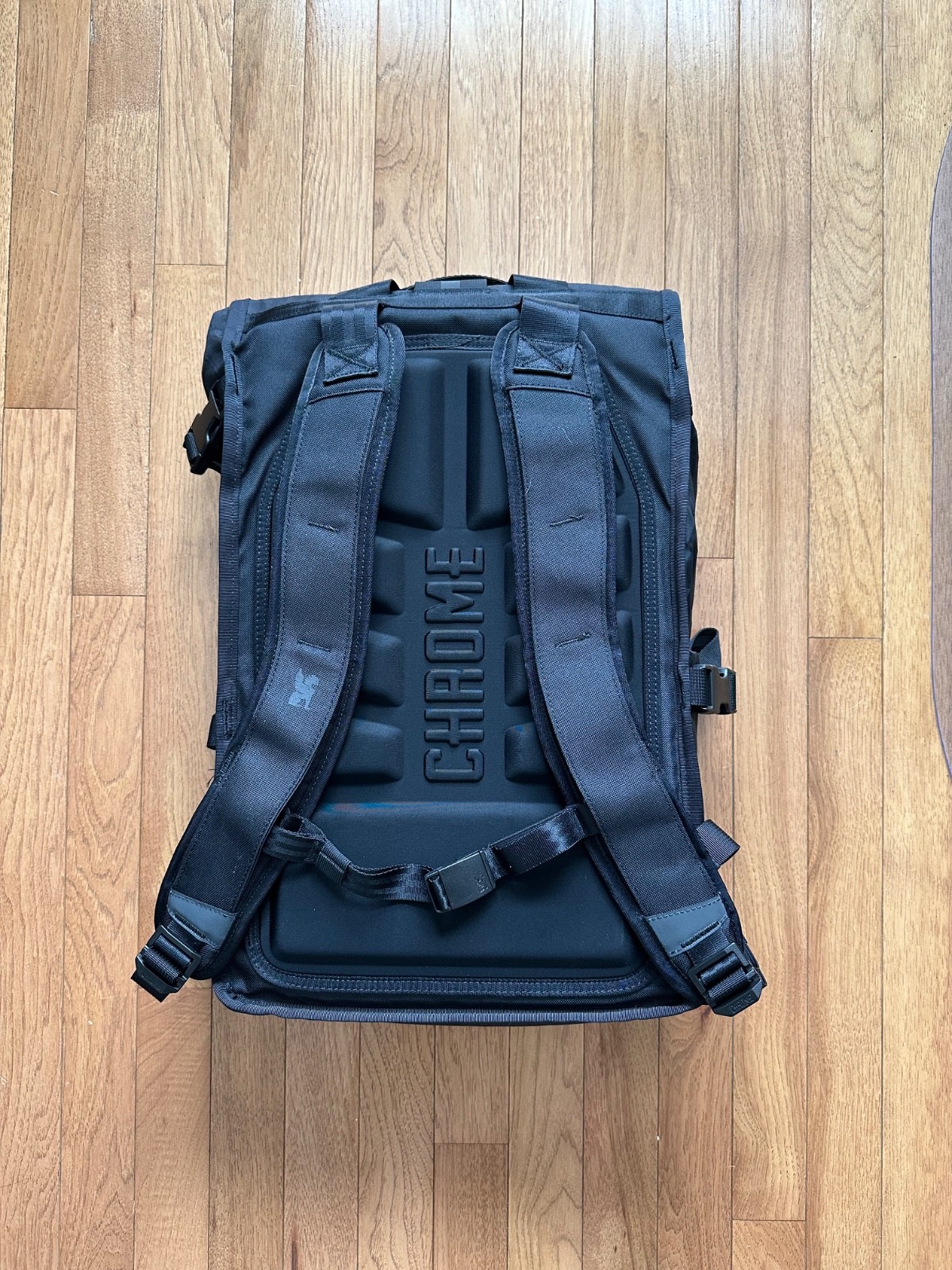 Chrome Industries Barrage 22L Waterproof Roll-Top Backpack XRF Reflective Black