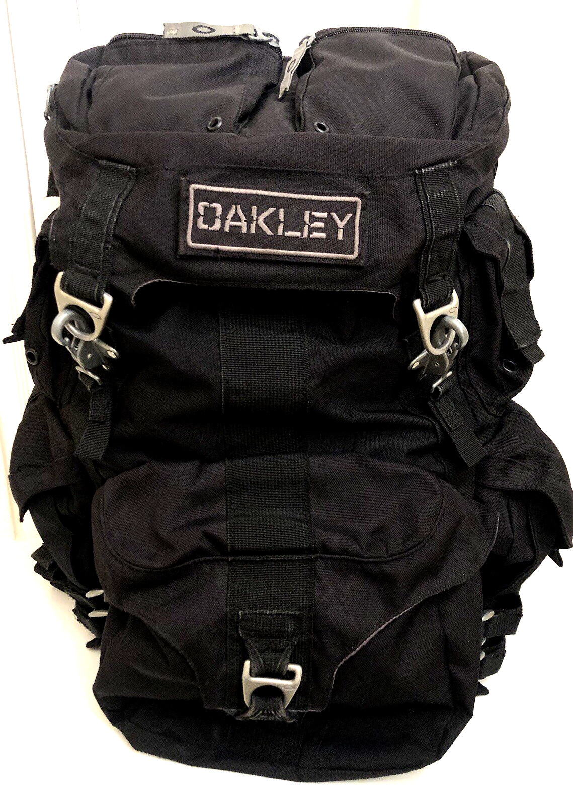 RARE OAKLEY AP MECHANISM BACKPACK Jet Black Tactical Gear Hiking Day Pack Bag