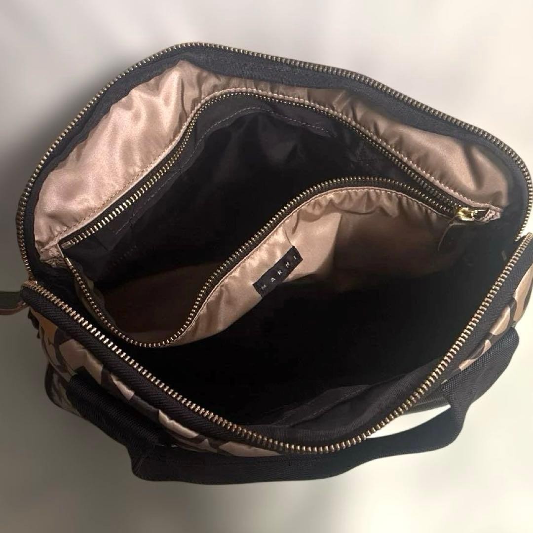 Authentic Marni & Porter Collab Business Shoulder Bag 34cm Brown, Slightly Used