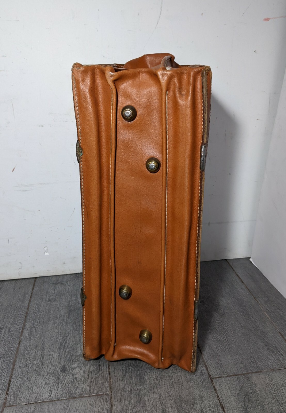 Vintage Leathercraft Briefcase Split Cowhide Leather Doctor’s Bag