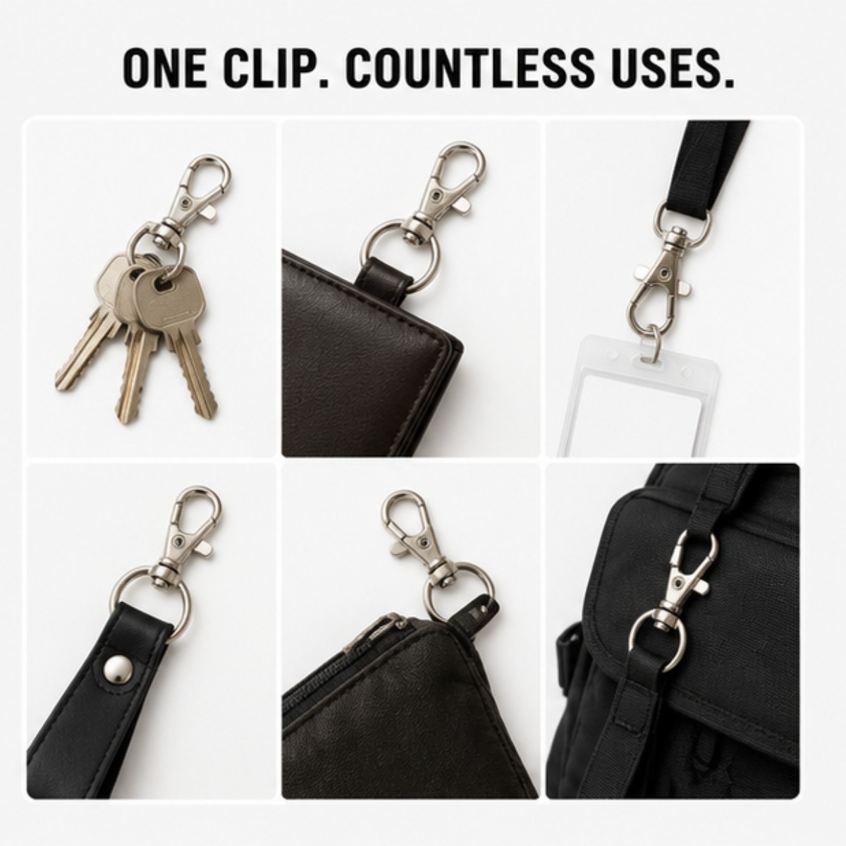 Travel Carry Bundle Starter Travel Organizer Swivel Clip Kit