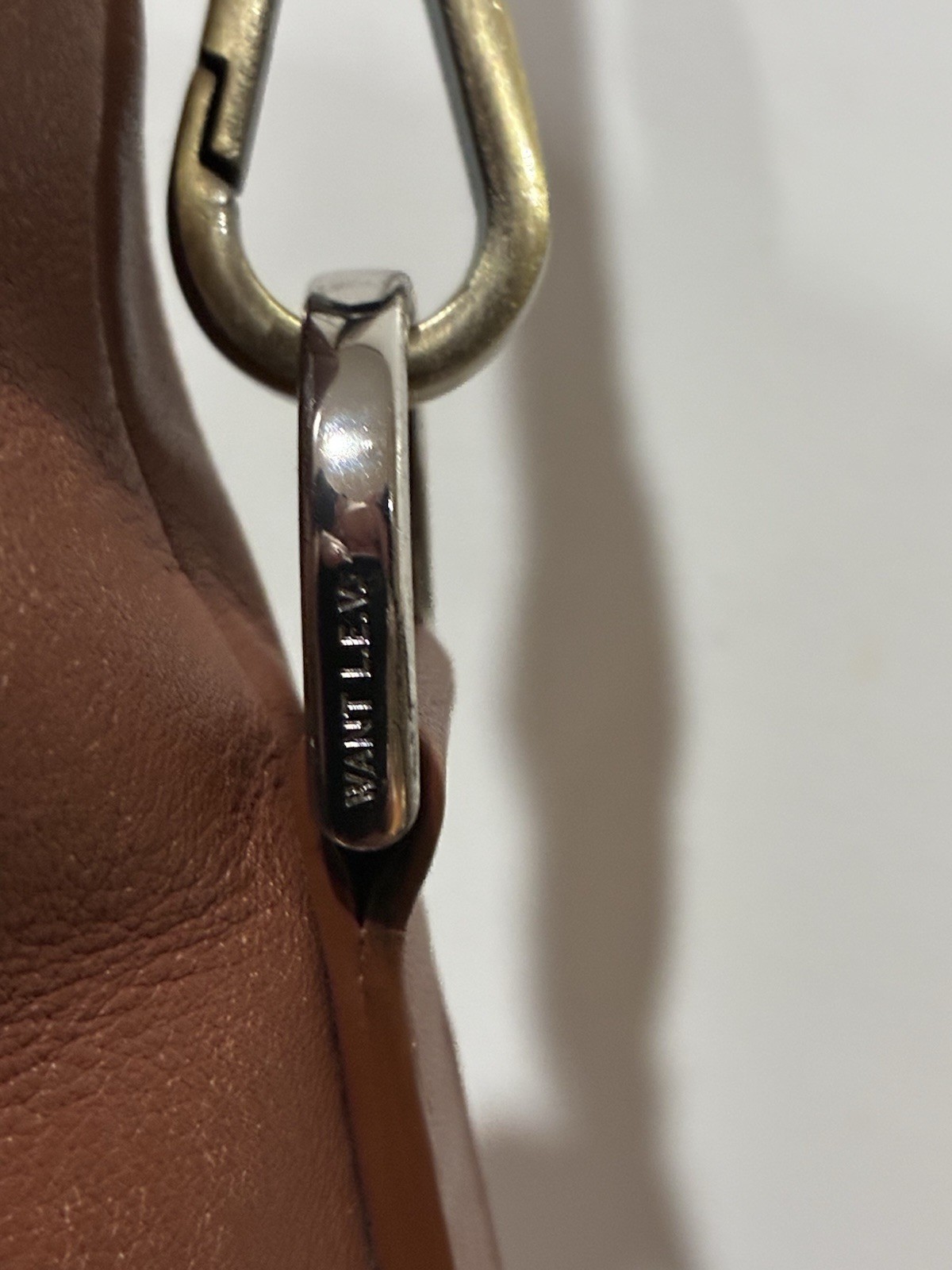 WANT Les Essentiels O’Hare Large Leather Tote Crossbody Travel Bag Light Brown