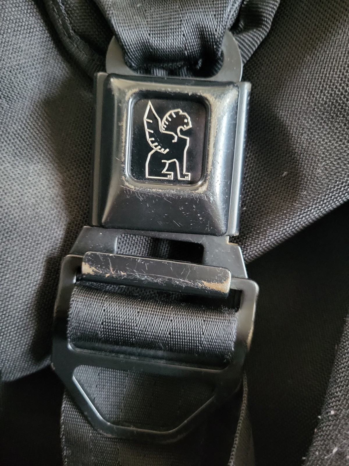 Chrome Industries Citizen Black Messenger Bag Belt Buckle USA