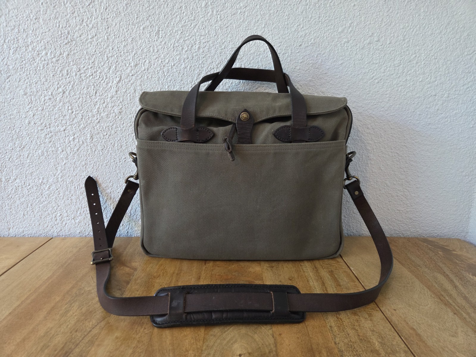Filson Rugged Twill Original Briefcase | Otter Green | Made in USA | MSRP $499