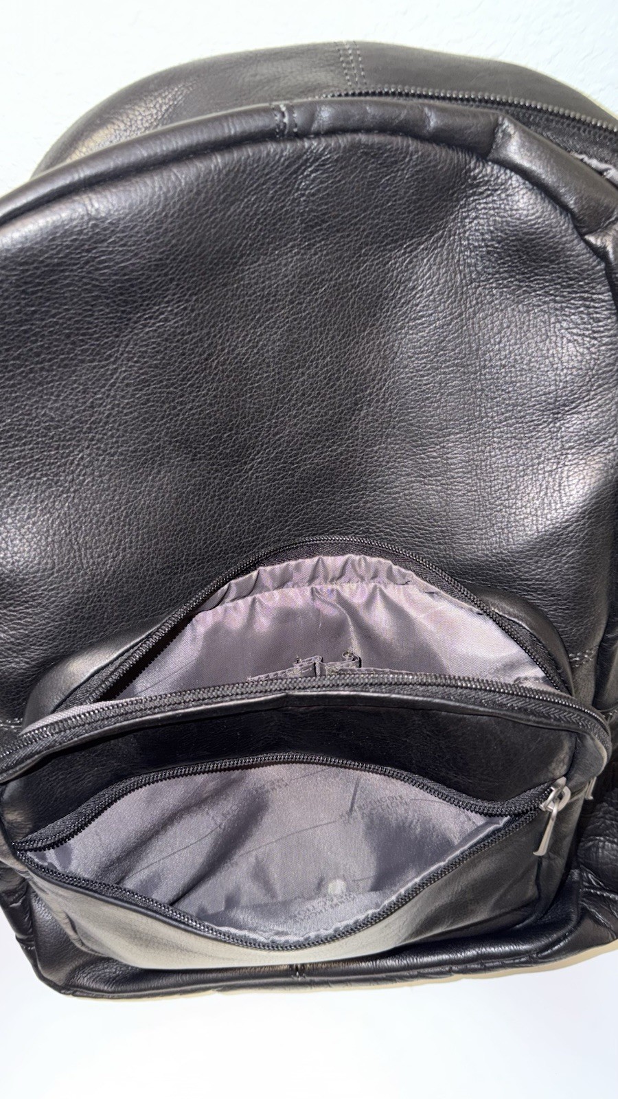 kenneth cole reaction All Black Leather backpack