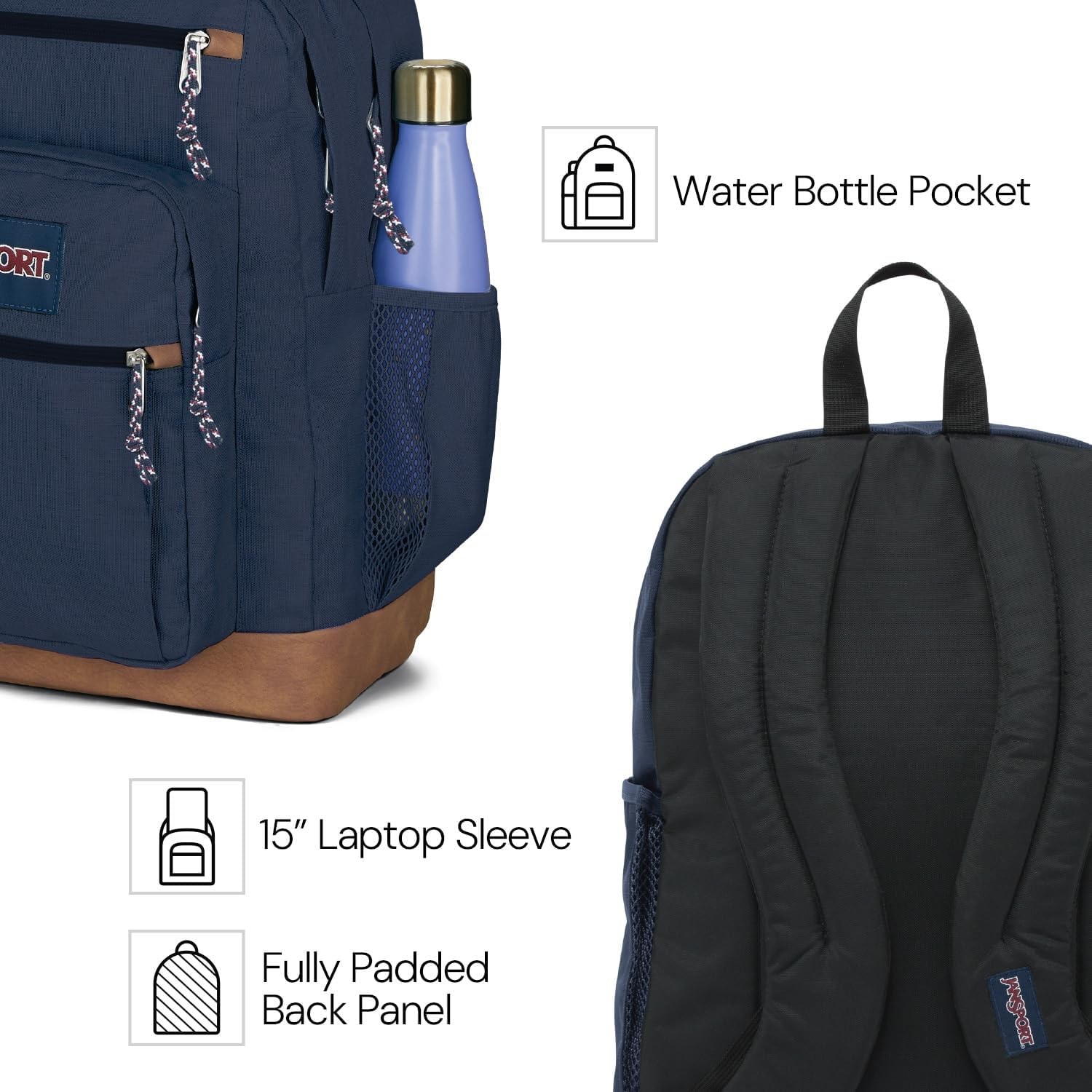 JanSport Cool Backpack, with 15-inch Laptop Sleeve – Large Computer Bag Rucks…